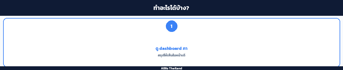 ทำอะไรได้บ้าง?