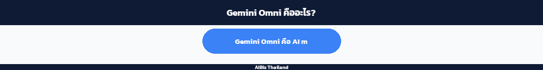 Gemini Omni คืออะไร?