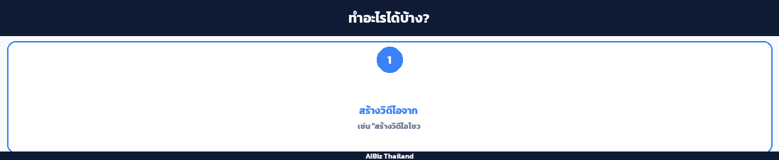 ทำอะไรได้บ้าง?