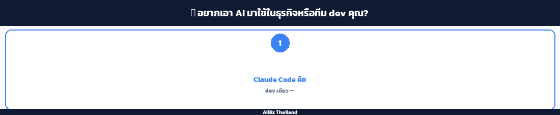💡 อยากเอา AI มาใช้ในธุรกิจหรือทีม dev คุณ?
