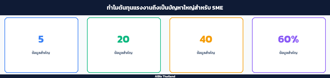 ทำไมต้นทุนแรงงานถึงเป็นปัญหาใหญ่สำหรับ SME