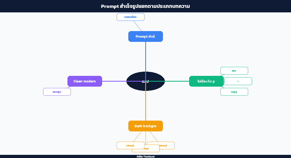 Prompt สำเร็จรูปแยกตามประเภทบทความ